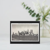 Ancienne carte postale - Lower Manhattan Skyline (Debout devant)