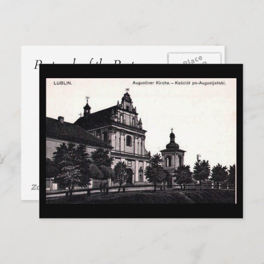 Ancienne carte postale - Lublin, Pologne (Devant / Derrière)