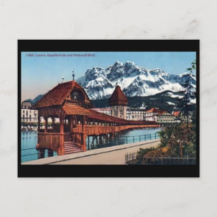 Ancienne carte postale - Lucerne, Suisse