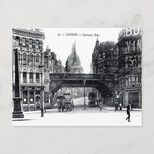 Ancienne carte postale - Ludgate Hill, Londres