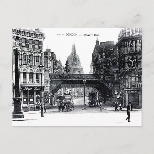 Ancienne Carte Postale - Ludgate Hill, Londres (Devant)