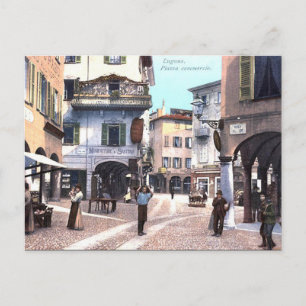 Ancienne carte postale - Lugano, Suisse