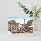 Ancienne carte postale - Lugano, Suisse (Debout devant)