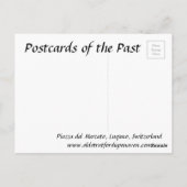 Ancienne carte postale - Lugano, Suisse (Dos)