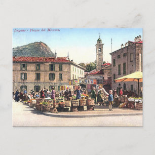 Ancienne carte postale - Lugano, Suisse