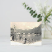Ancienne carte postale - Lugano, Suisse (Debout devant)