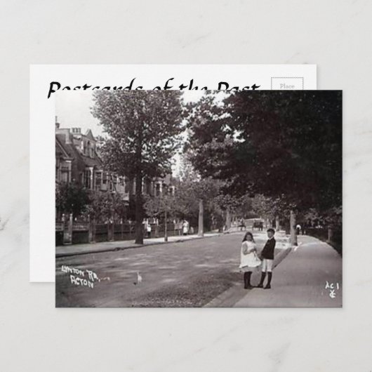Ancienne carte postale - Lynton Rd, Acton, Londres (Devant / Derrière)