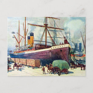 Ancienne carte postale - Lyttelton, Nouvelle-Zélan