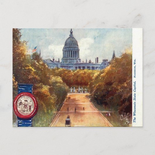 Ancienne carte postale - Madison, Wisconsin, USA (Devant)