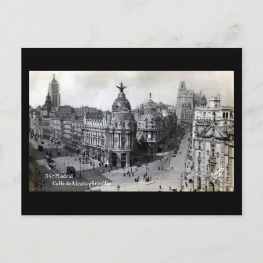 Ancienne carte postale - Madrid (Devant)