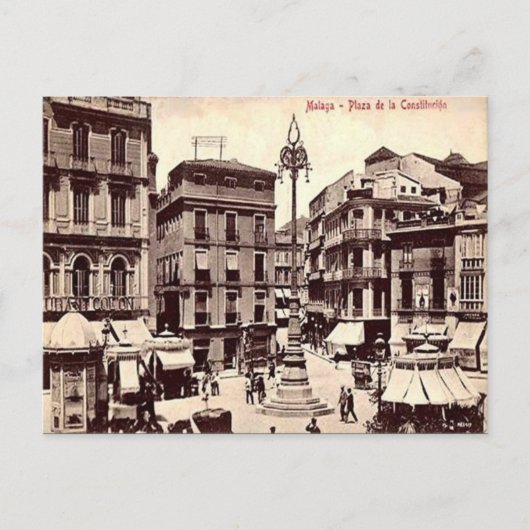 Ancienne carte postale - Malaga, Espagne (Devant)