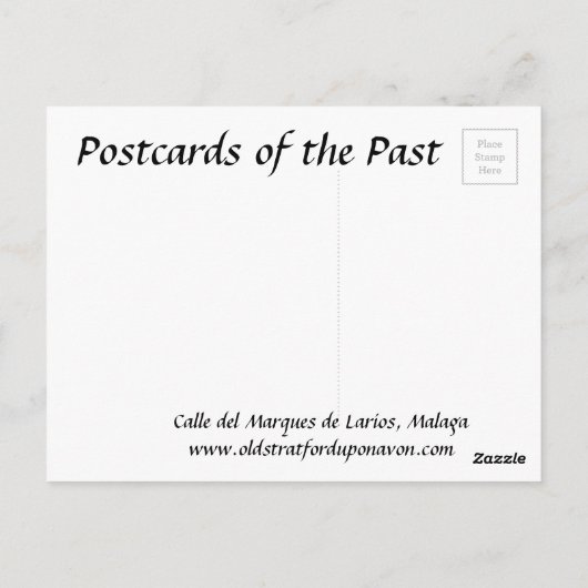 Ancienne carte postale - Malaga, Espagne (Dos)