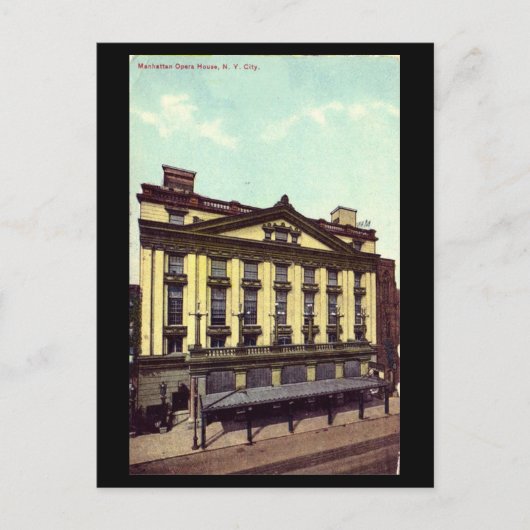 Ancienne carte postale - Manhattan Opera House, 19 (Devant)