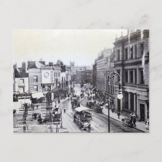 Ancienne carte postale - Marché, Derby (Devant)