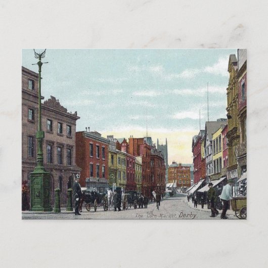 Ancienne carte postale - Marché du maïs. Derby (Devant)