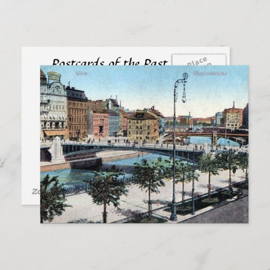Ancienne carte postale - Marienbrücke, Wien (Devant / Derrière)