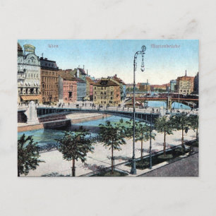 Ancienne carte postale - Marienbrücke, Wien
