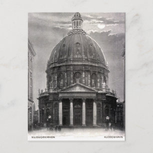 Ancienne carte postale - Marmorkirken, Copenhague