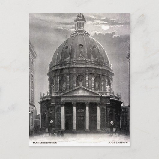 Ancienne carte postale - Marmorkirken, Copenhague (Devant)