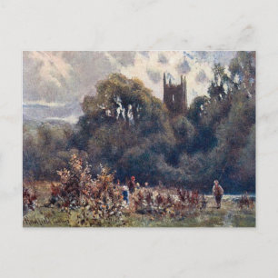 Ancienne carte postale - Matlock Church, Derbyshir