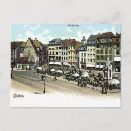 Ancienne carte postale - Mayence, Allemagne (Devant)