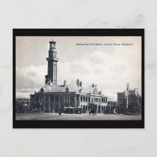 Ancienne carte postale - Melbourne, Australie