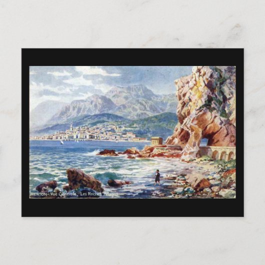 Ancienne carte postale - Menton, France (Devant)