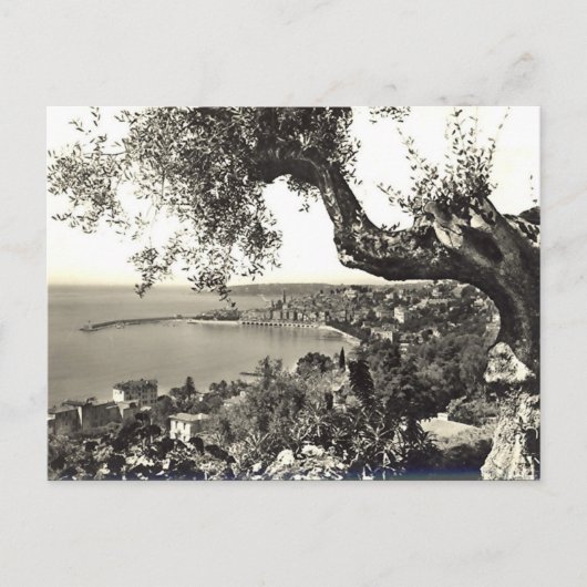 Ancienne carte postale - Menton, France (Devant)