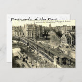 Ancienne carte postale - Métro de Paris (Devant / Derrière)