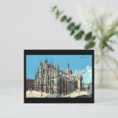Ancienne carte postale - Milan, Duomo (Debout devant)