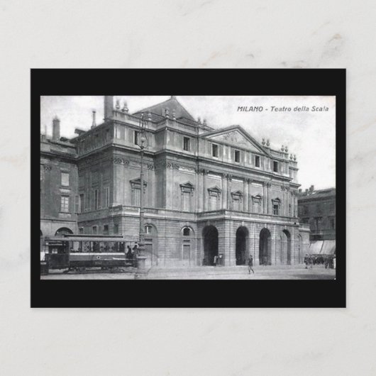 Ancienne carte postale - Milan, Opéra La Scala en (Devant)