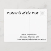 Ancienne carte postale - Milwaukee, Wisconsin (Dos)