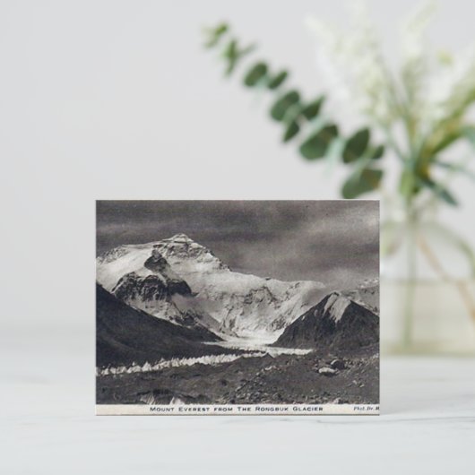 Ancienne carte postale - Mont Everest (Debout devant)