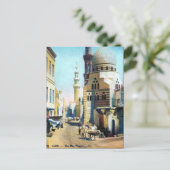 Ancienne carte postale - Mosquée Bleue, Le Caire,  (Debout devant)