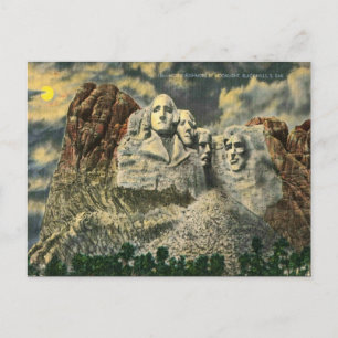 Ancienne carte postale - Mount Rushmore, S Dakota