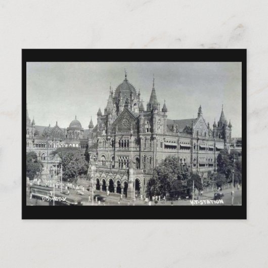 Ancienne carte postale - Mumbai, Victoria Terminus (Devant)
