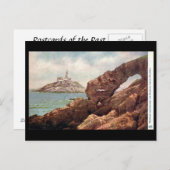 Ancienne carte postale - Mumbles Lighthouse, Swans (Devant / Derrière)