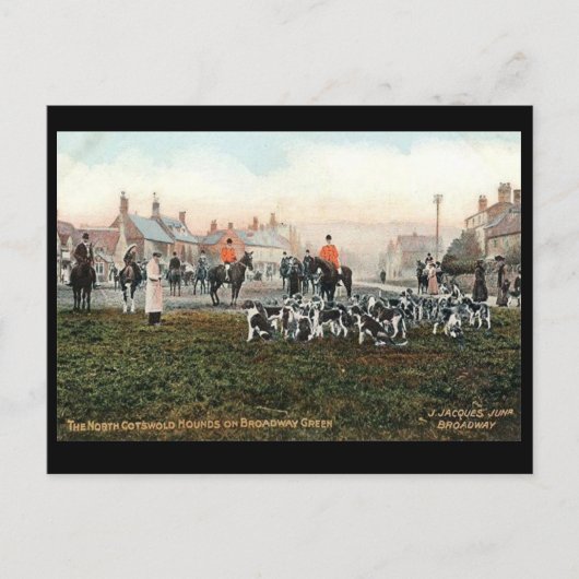 Ancienne Carte Postale - N Cotswolds Hounds, Broad (Devant)