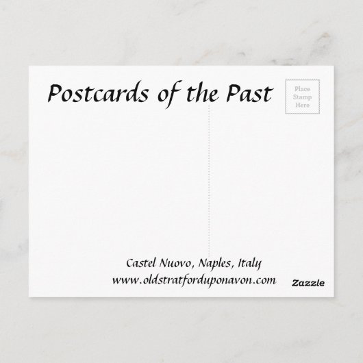 Ancienne carte postale - Naples, Italie (Dos)