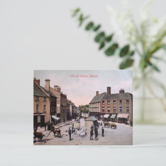 Ancienne carte postale - Navan, Co Meath, Irlande (Debout devant)