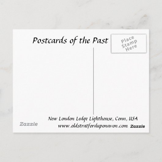 Ancienne carte postale - New London, Connecticut (Dos)