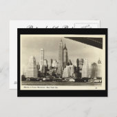 Ancienne carte postale, New York (Devant / Derrière)