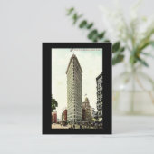 Ancienne carte postale, New York, Immeuble en fer (Debout devant)