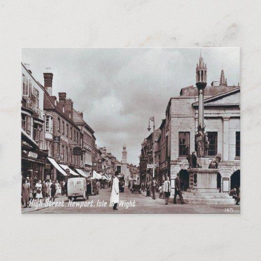 Ancienne carte postale - Newport, île de Wight (Devant)