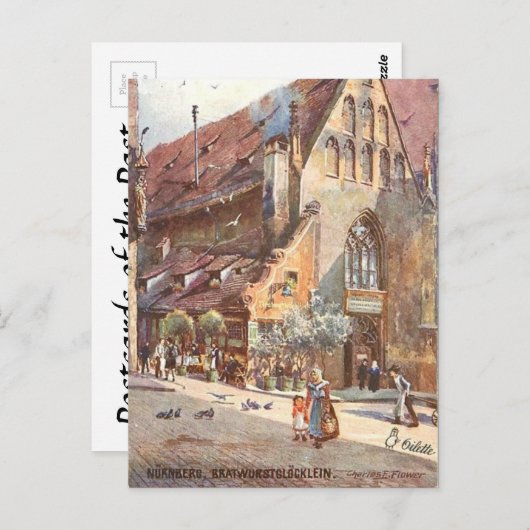 Ancienne carte postale - Nuremberg, Allemagne (Devant / Derrière)