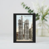 Ancienne carte postale, NYC, Trinity et United Rea (Debout devant)