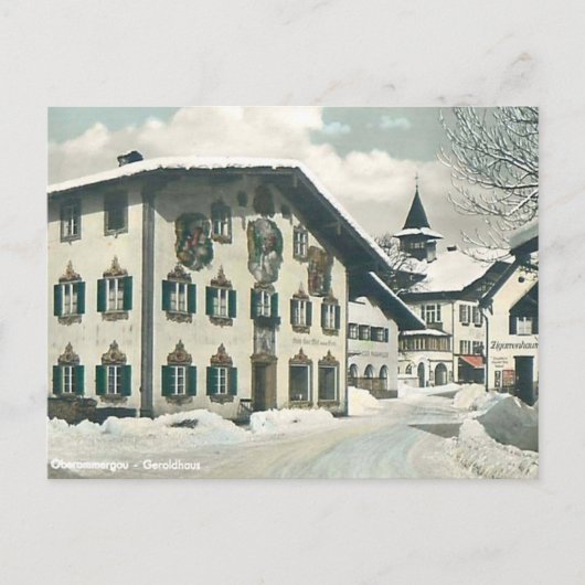 Ancienne carte postale - Oberammergau, Bavière, Al (Devant)