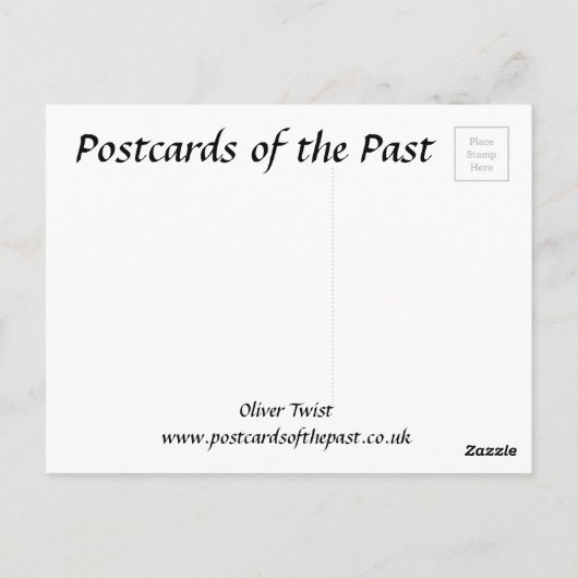 Ancienne carte postale - Oliver Twist (Dos)