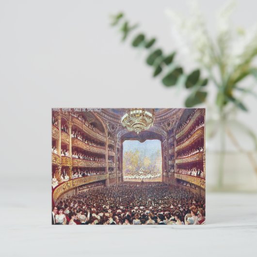 Ancienne carte postale - Opéra de Paris (Debout devant)