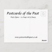 Ancienne carte postale - Opéra de Paris (Dos)